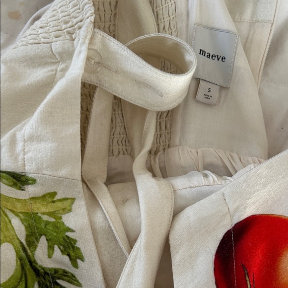 Anthropologie Maeve button front tomato Dress - Picture 2 of 3